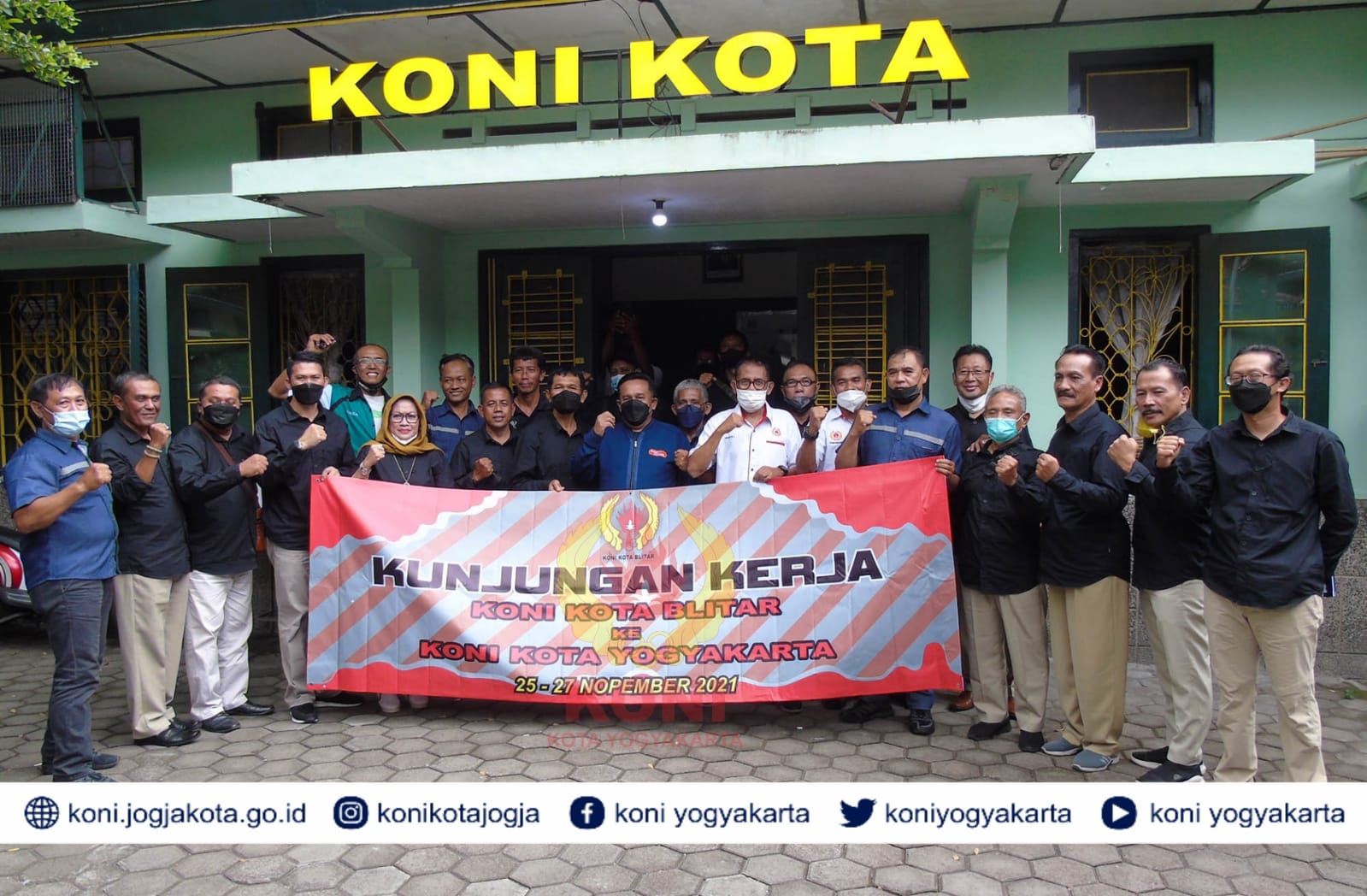 KONI Kota Blitar dan Yogyakarta Bahas Pembinaan Atlet Muda